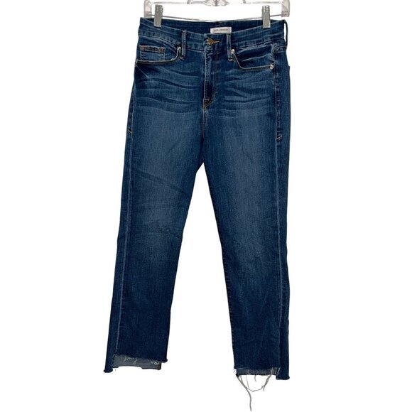 Good American Step Hem Straight Jeans  Women's Size 6/28 - Picture 2 of 11
